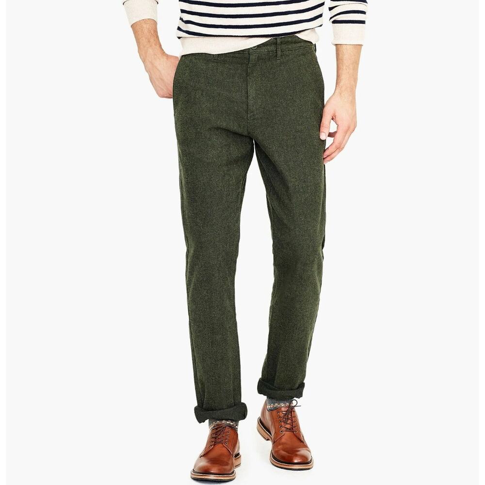 J.Crew - 770 straight fit / In Brushed Twill / green / 34x32
